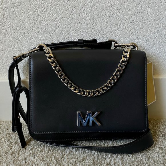 michael kors mott leather crossbody